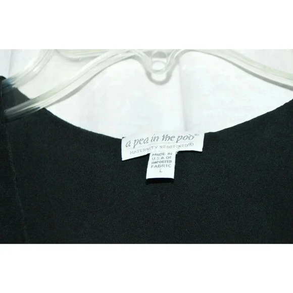 A Pea in the Pod 100% Silk Shear Black Tunic - Picture 5 of 6